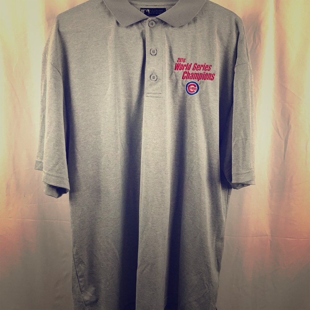 Men’s Official MLB gray 2016 World Series Champs